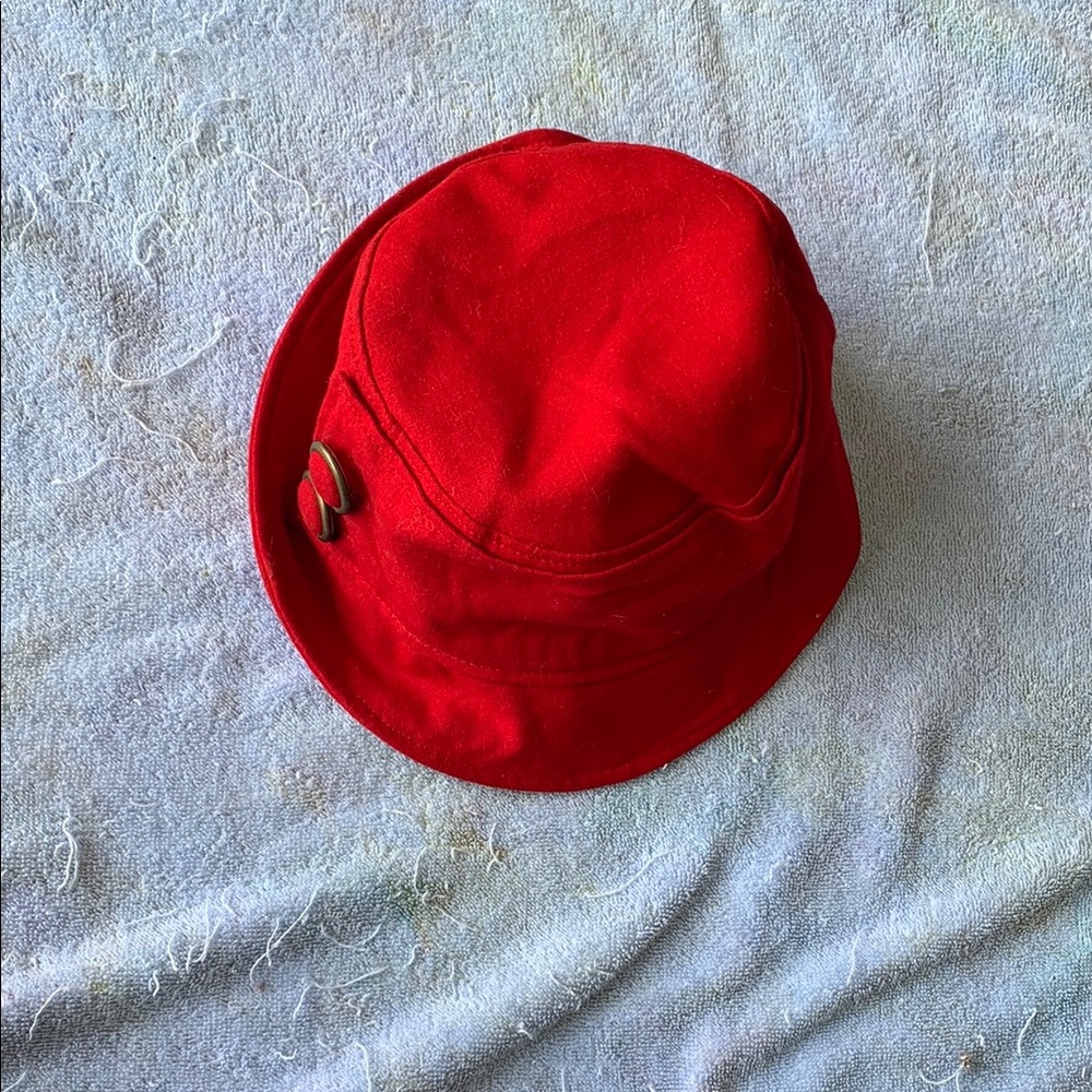 Stylish Red Bucket Hat